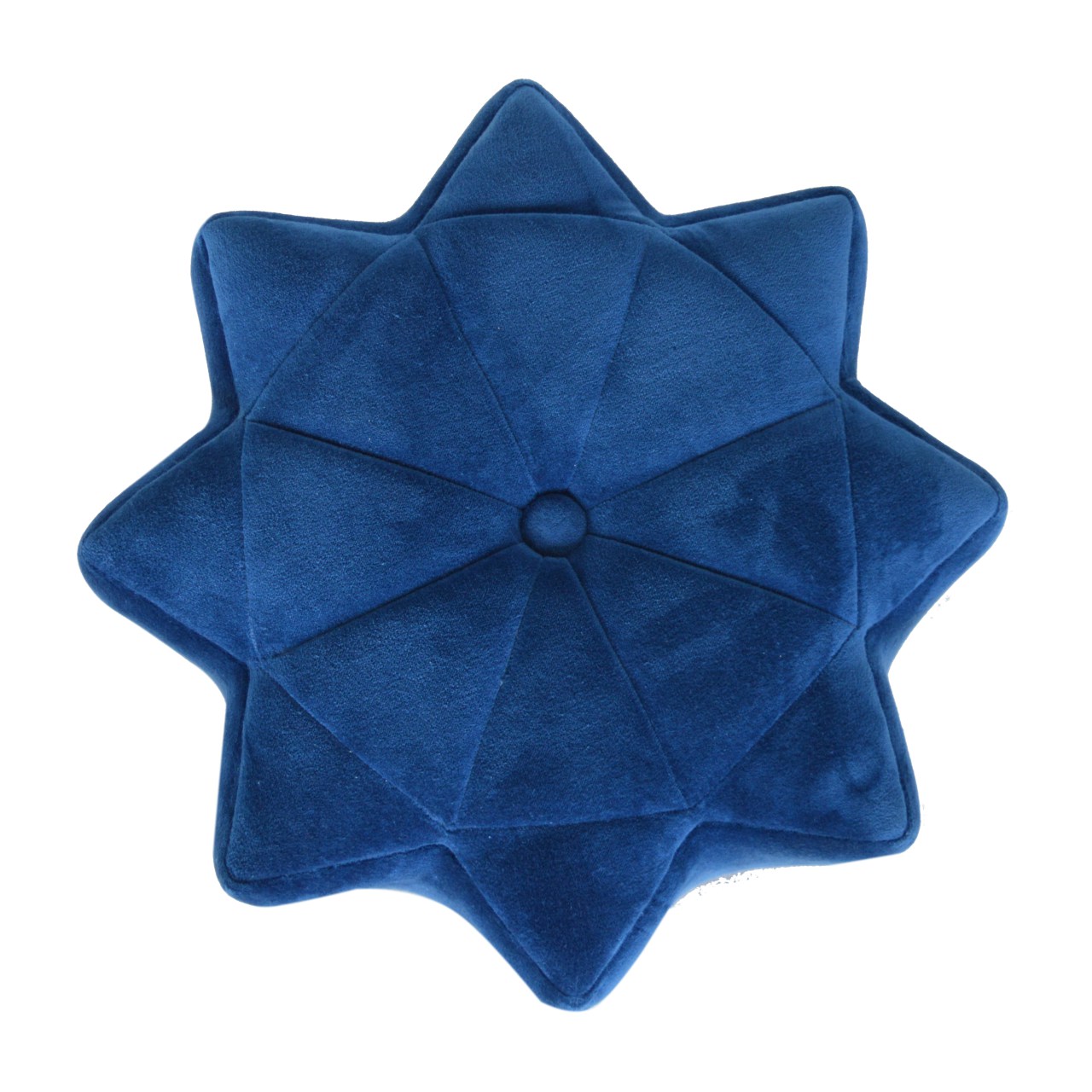 Blue Velvet Star Footstool - Image 2