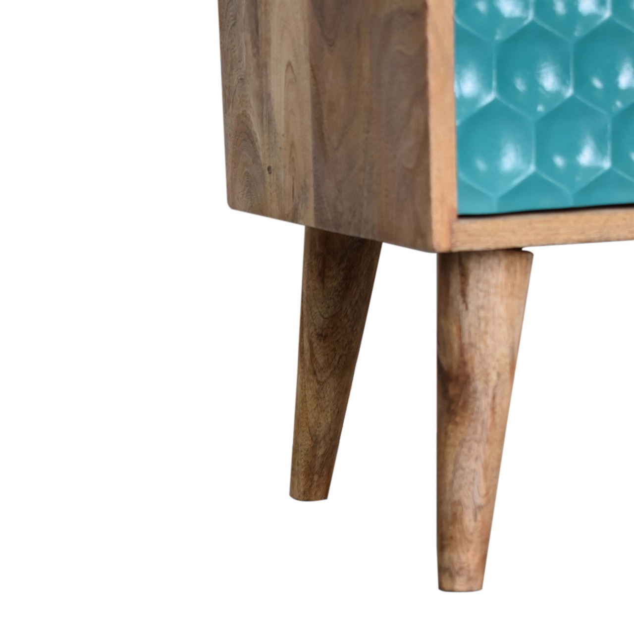 Honeycomb Teal Open Slot Bedside - Image 7