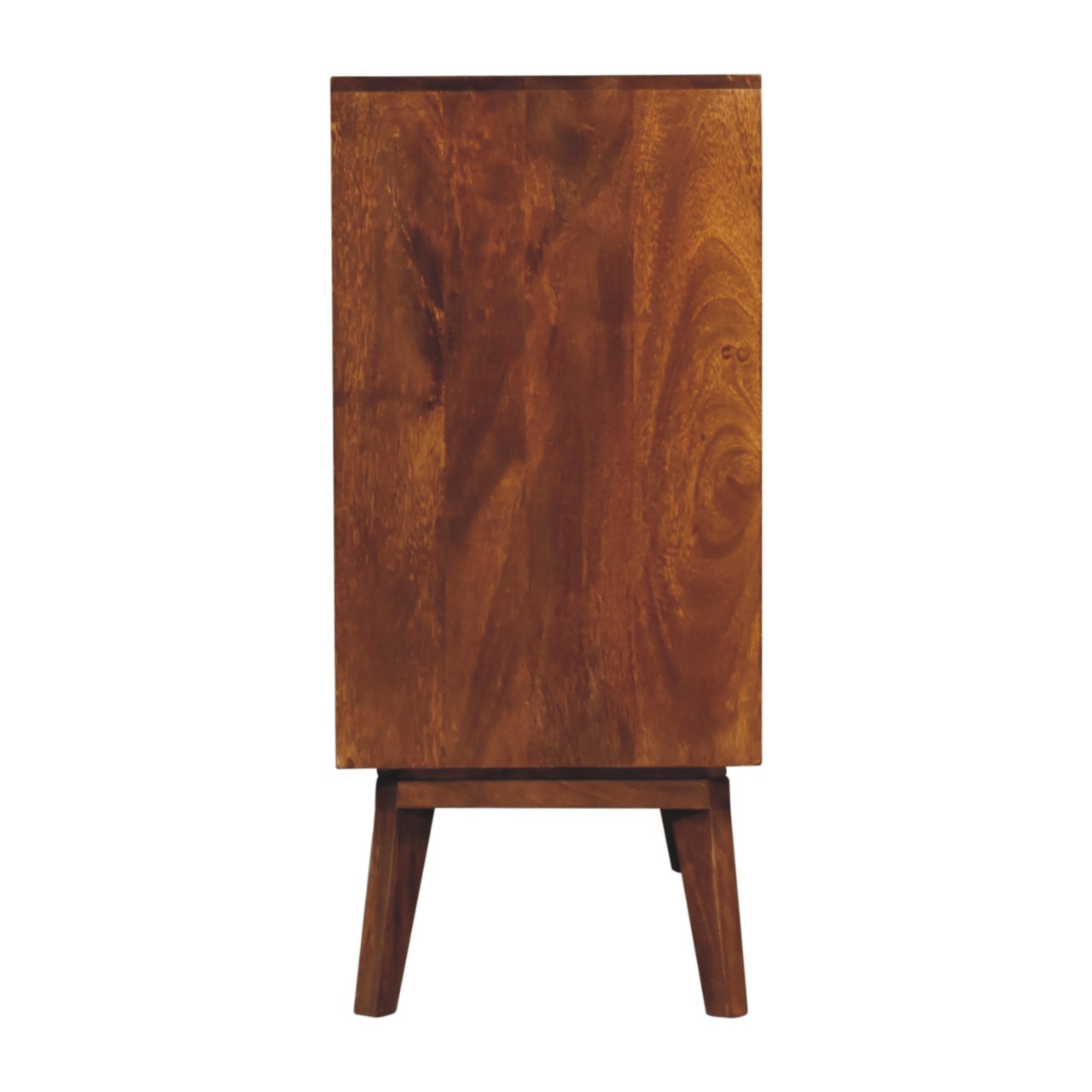 Chestnut Cubed Brass Inlay Cabinet - Image 8