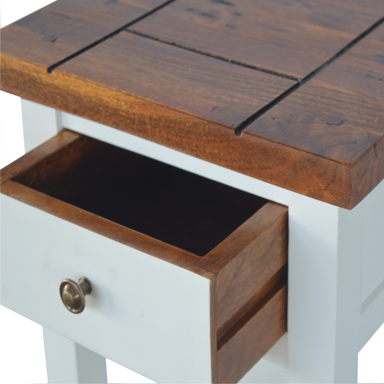 Country Two Tone Telephone Table - Image 5