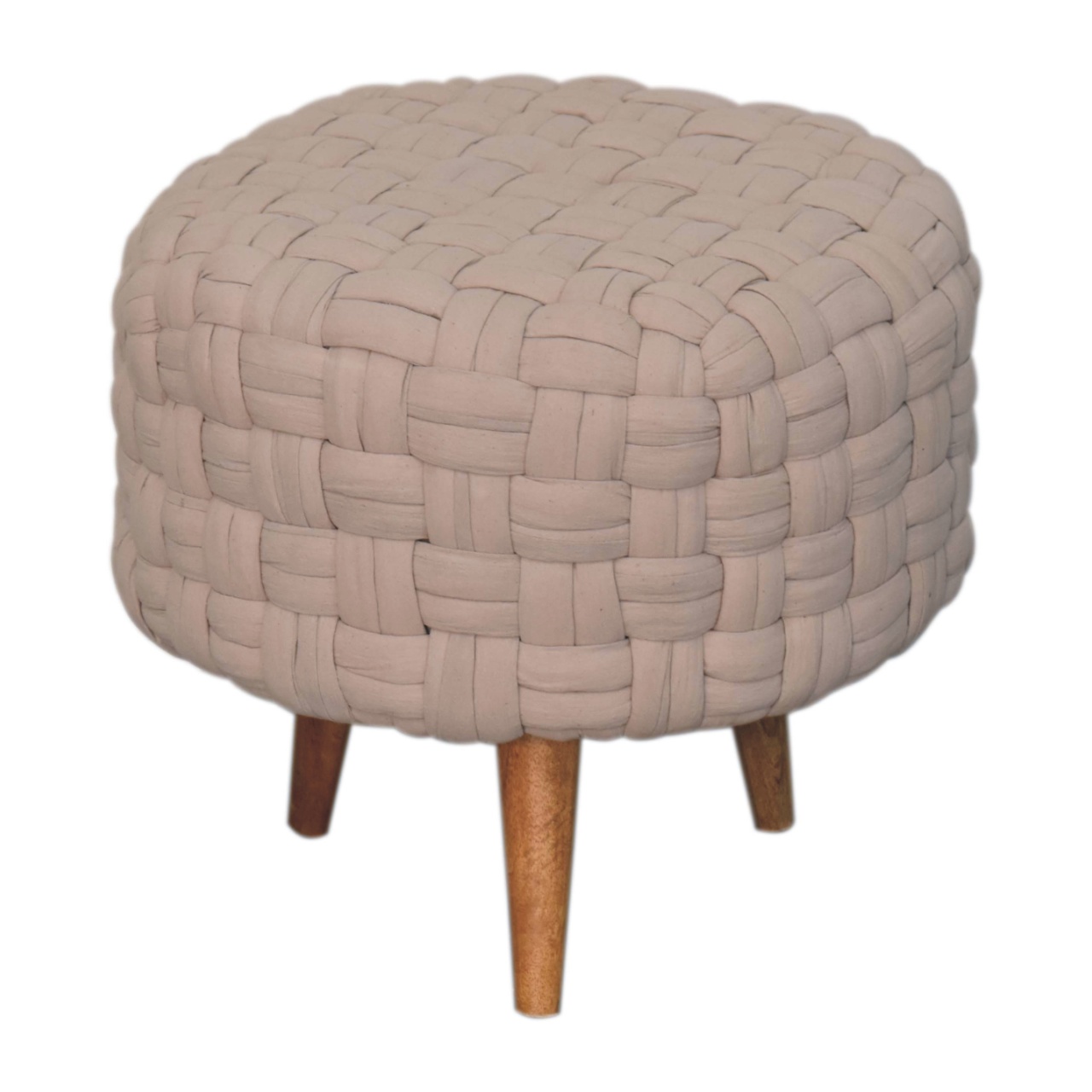 Cream Tube Footstool - Image 2