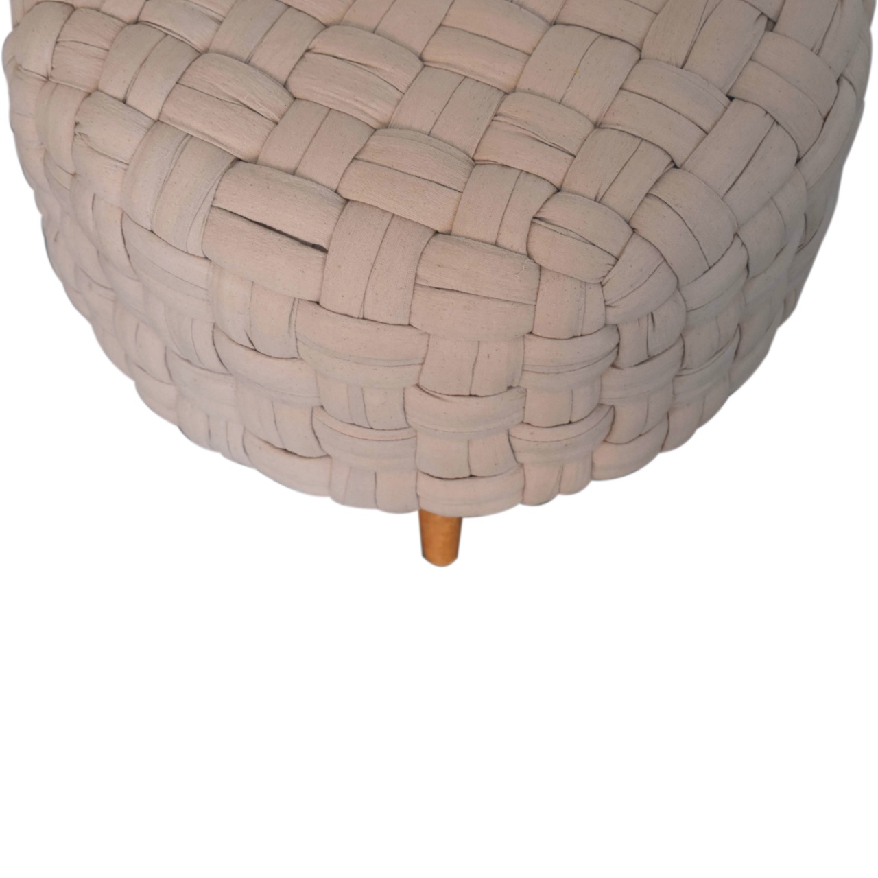Cream Tube Footstool - Image 4