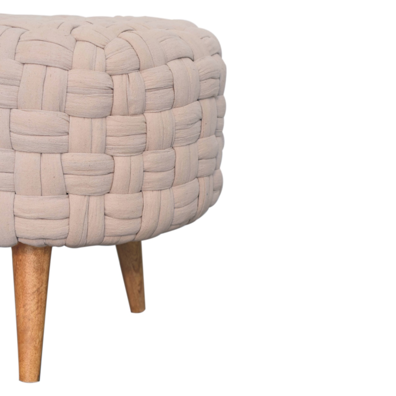 Cream Tube Footstool - Image 5