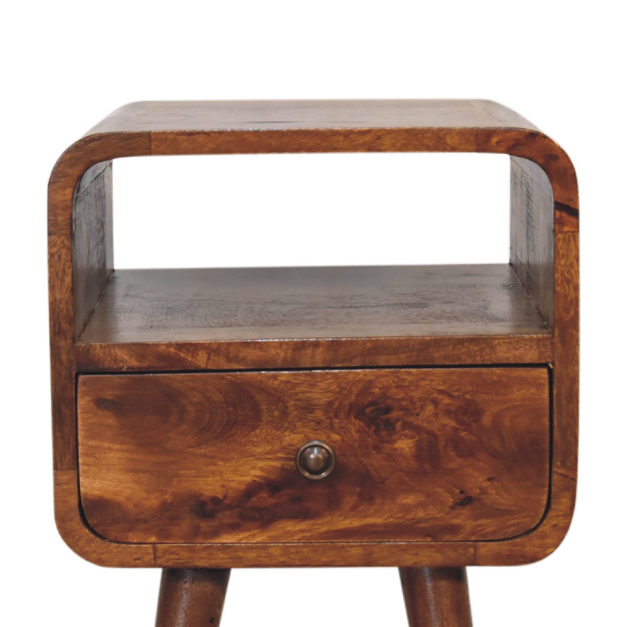 Mini Chestnut Curve Open Bedside - Image 5