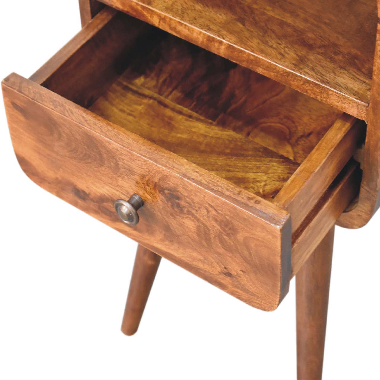 Mini Chestnut Curve Open Bedside - Image 6
