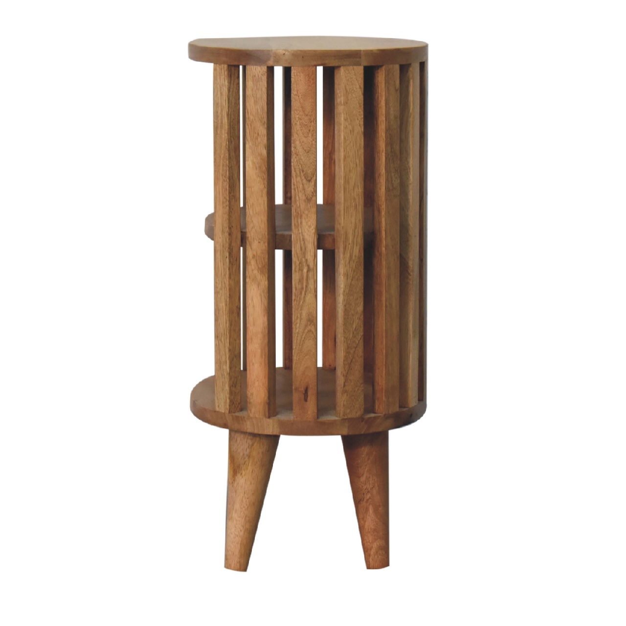 Ariella Double Shelf Oak-ish Bedside - Image 8