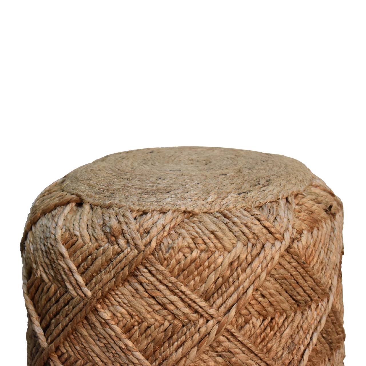 Jute Fiber Footstool Small Pattern - Image 3