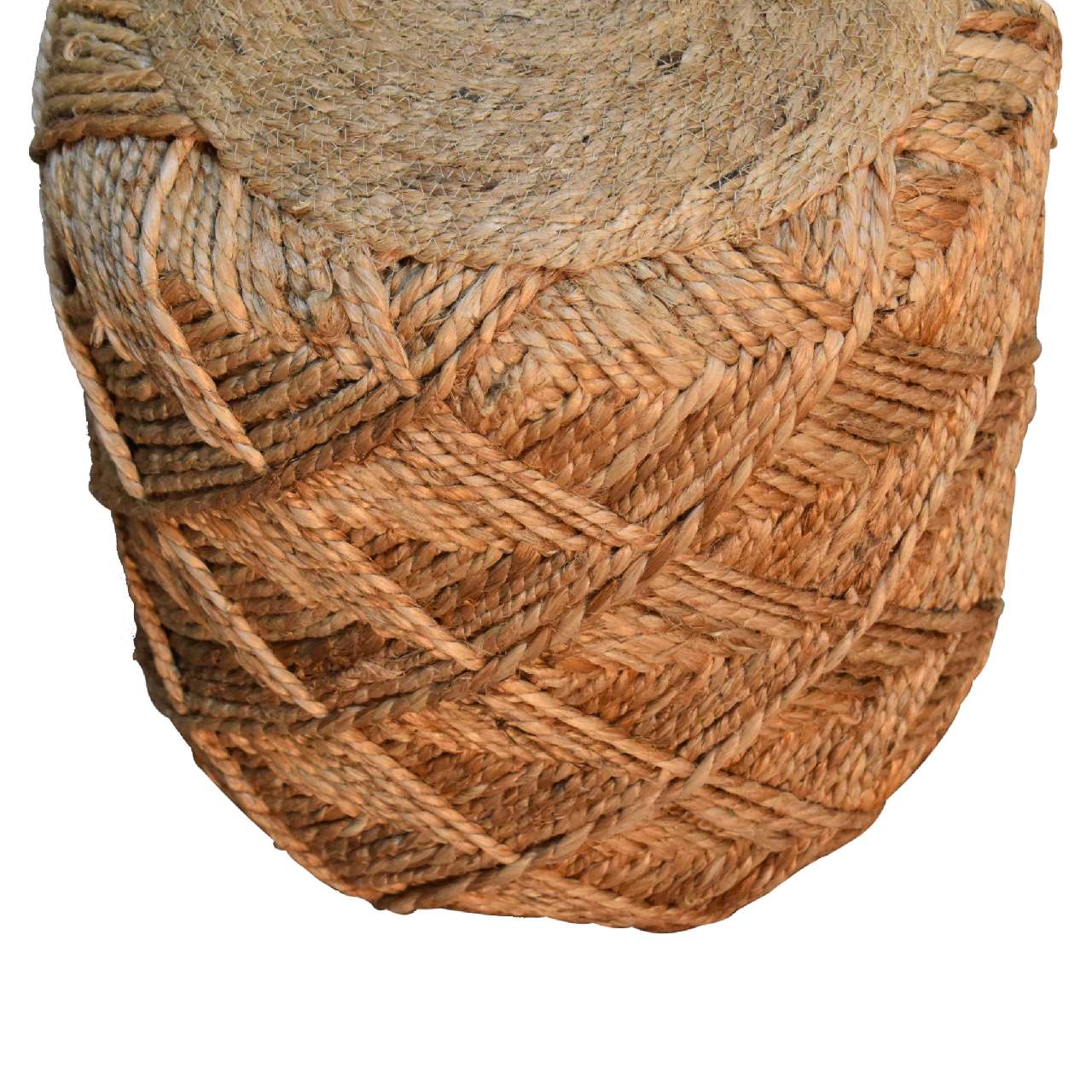 Jute Fiber Footstool Small Pattern - Image 4