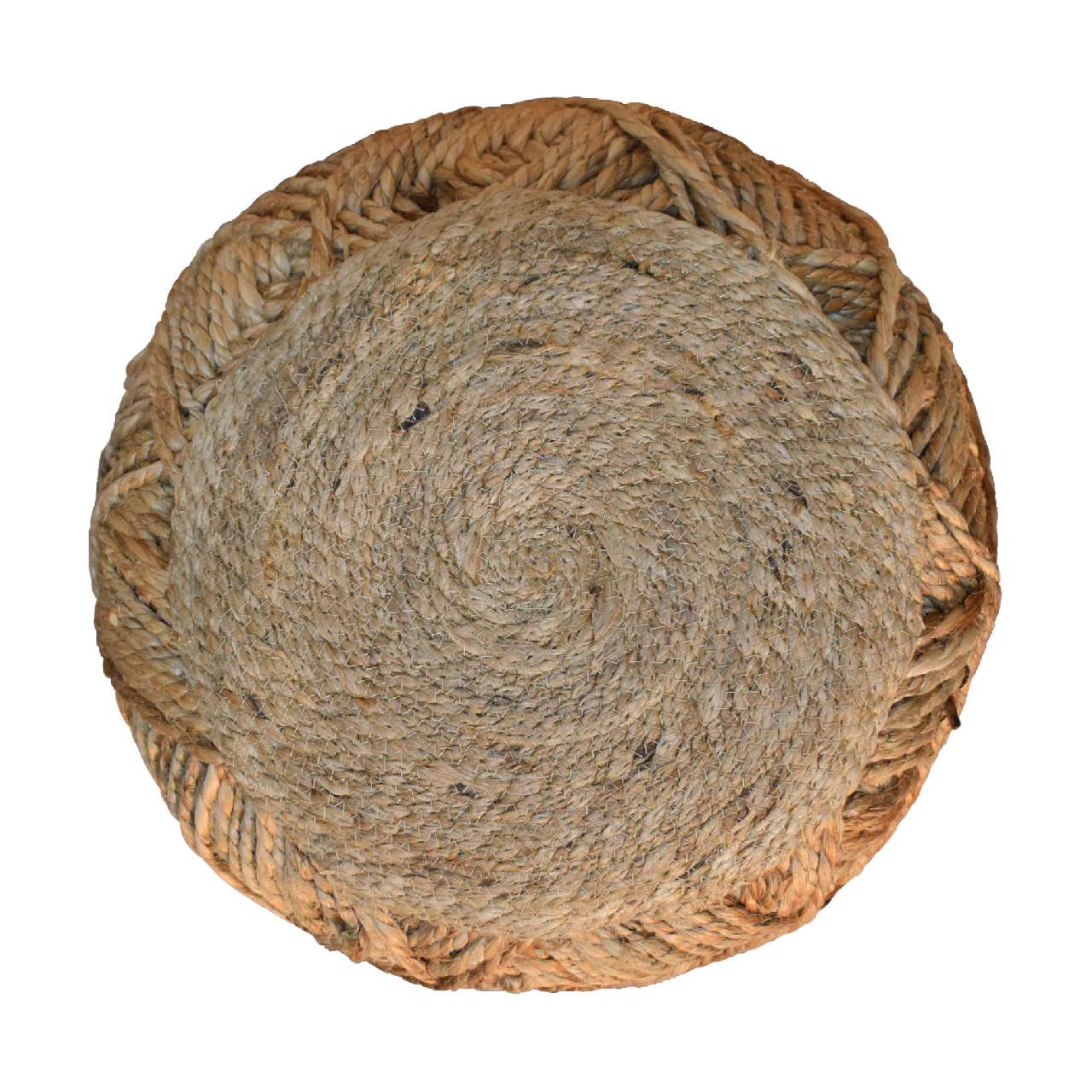 Jute Fiber Footstool Small Pattern - Image 6
