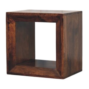 Solis Open California Walnut Side Table