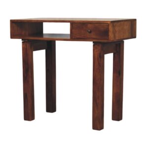 Tula 1 Drawer Chestnut Writing Desk