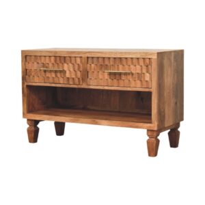 Arno Shoe Storage Unit in Golden Teak