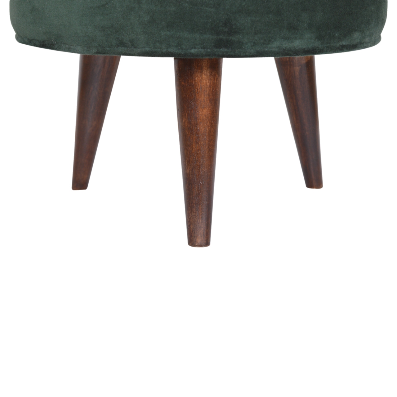 Emerald Green Velvet Nordic Stool - Image 5