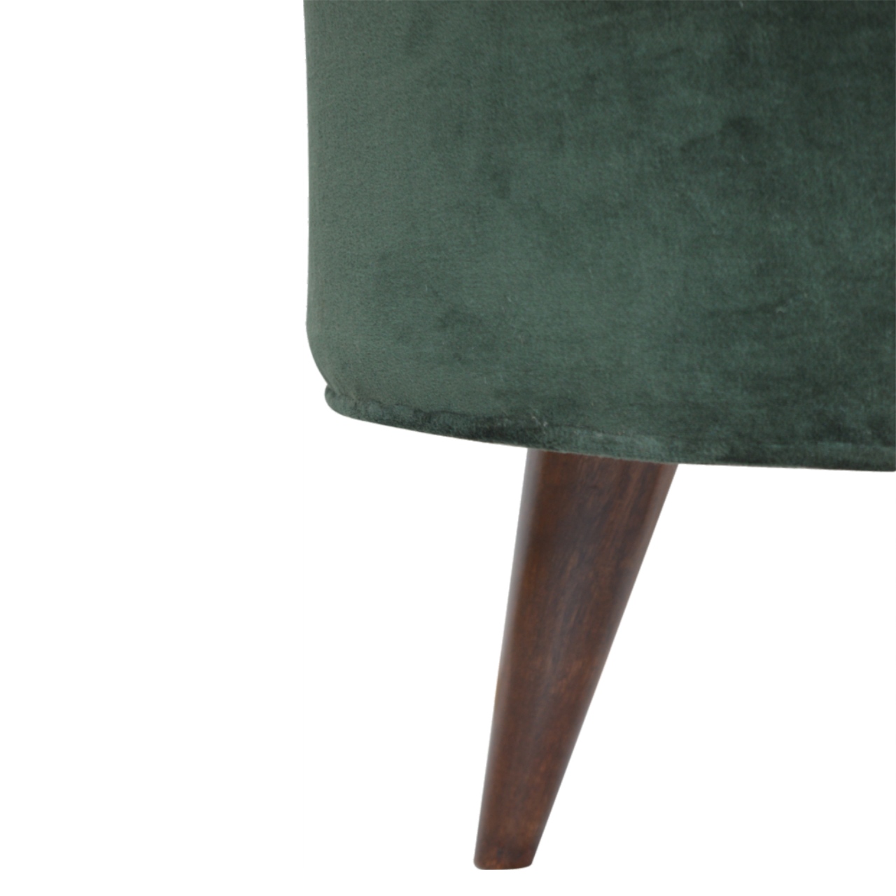 Emerald Green Velvet Nordic Stool - Image 6
