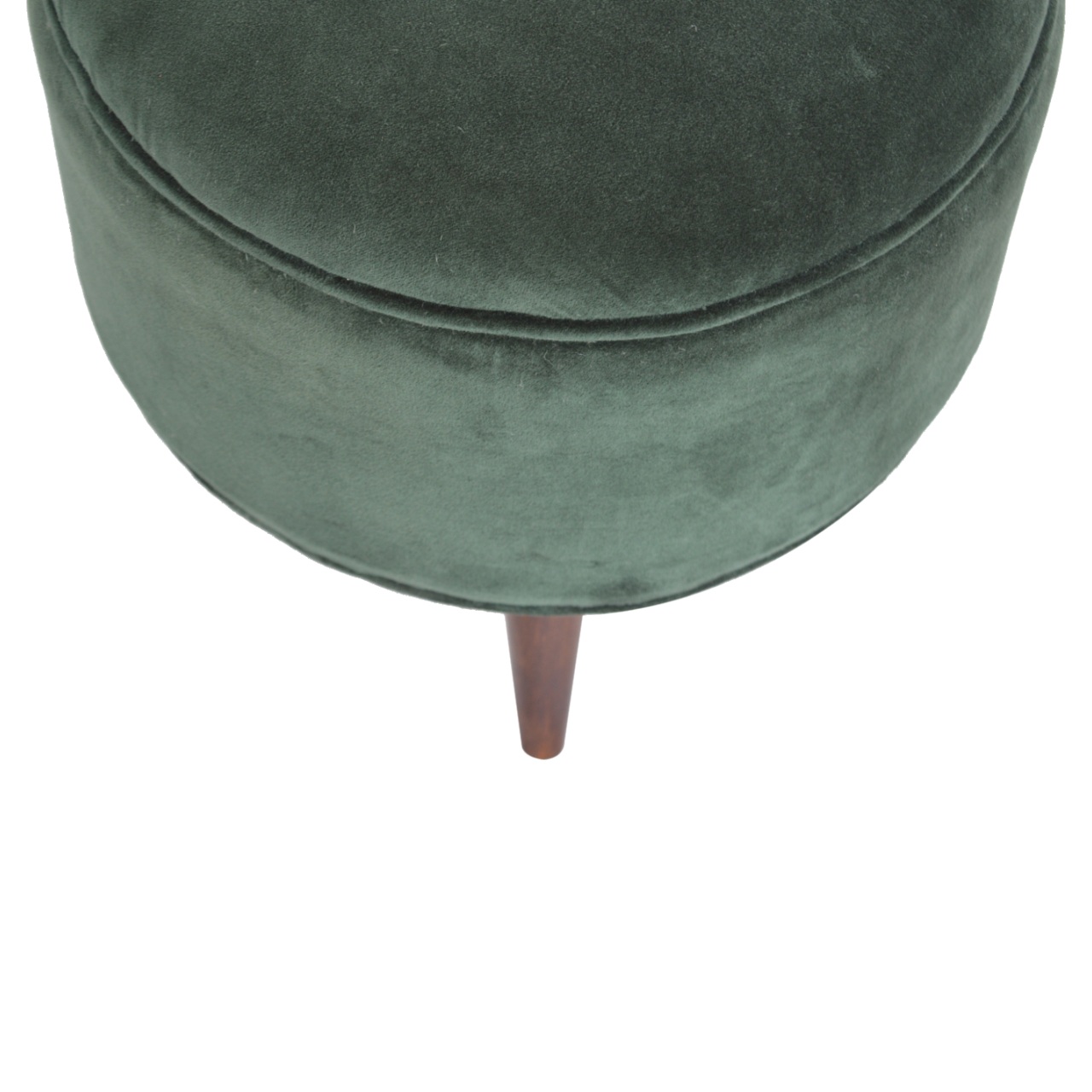 Emerald Green Velvet Nordic Stool - Image 8