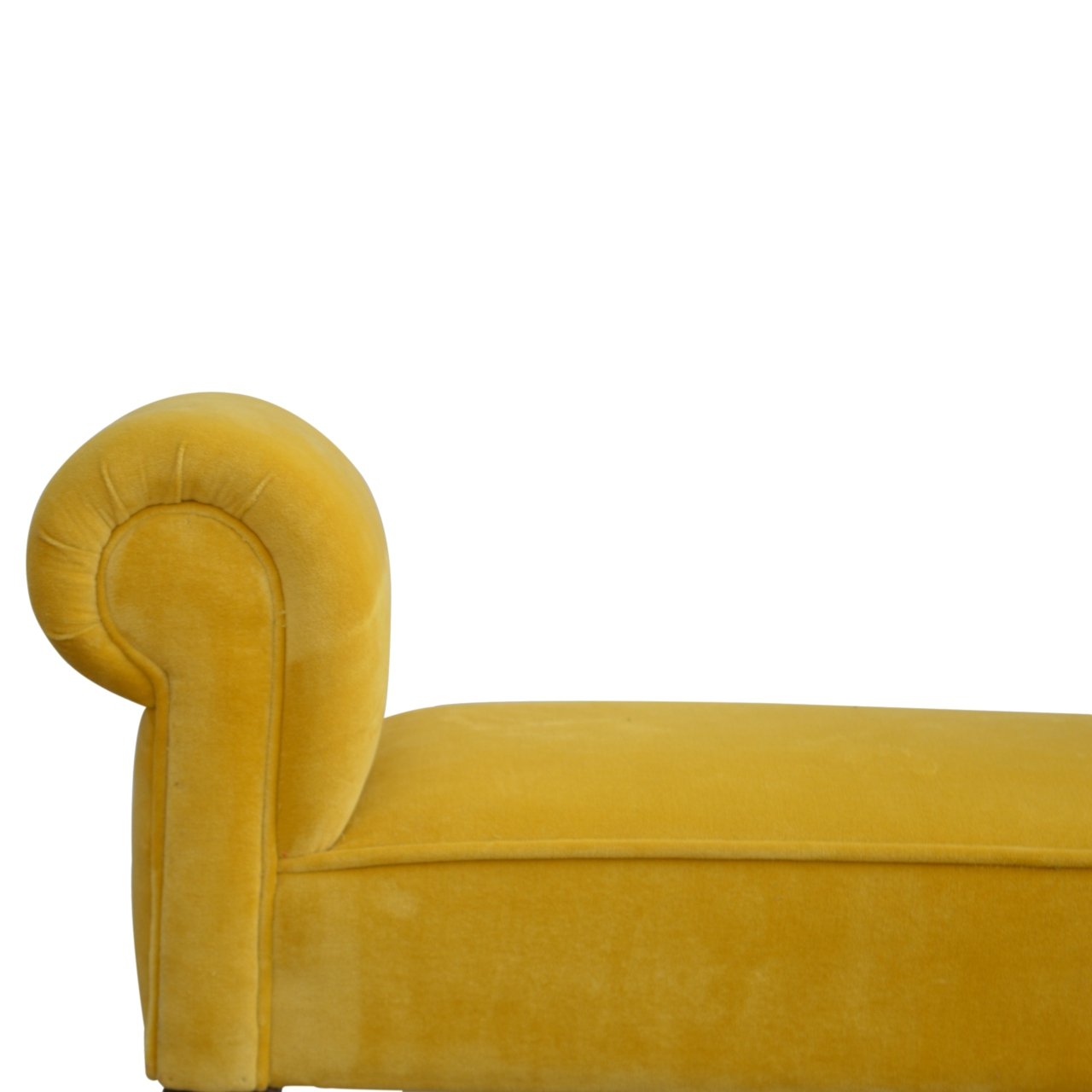 Mustard Velvet Bench - Image 3