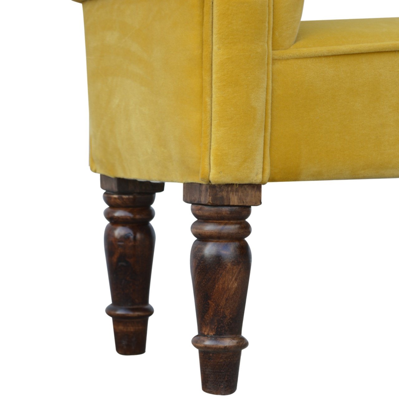 Mustard Velvet Bench - Image 7